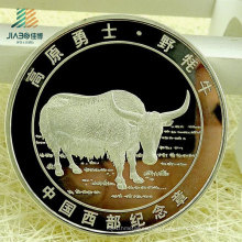 China Wholesale Promotional Gift Custom Silver Commemorative or Souvenir Coin